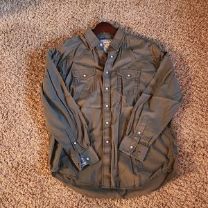 Mens Casual button down size Large- Panhandle Slim